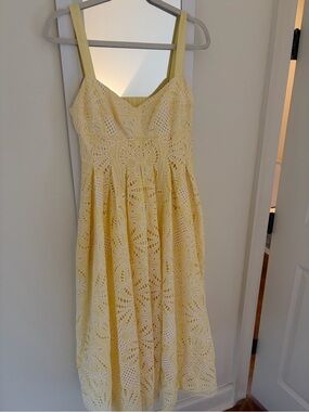 Antonio Melani eyelet yellow dress size 4